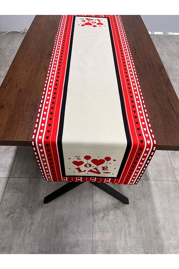 Sevgililer Günü Aşk Temalı Runner Örtüsü Love 40 X 140 - 1