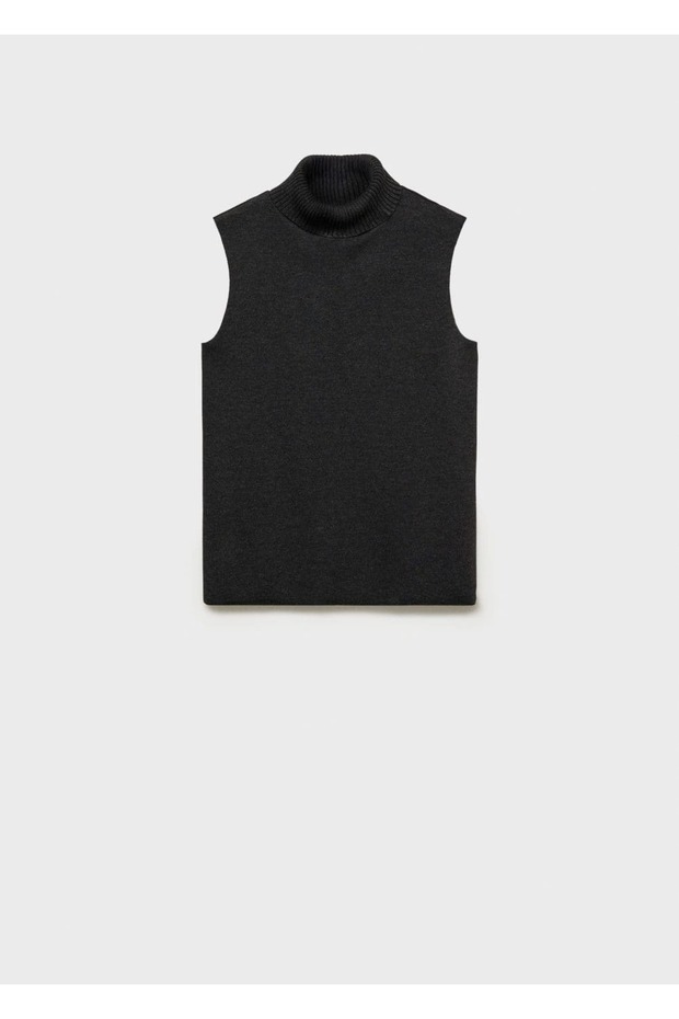 Boğazlı triko bluz - 3