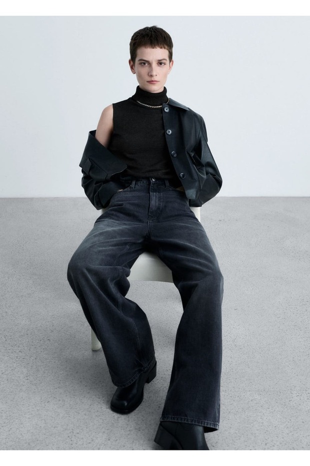 Boğazlı triko bluz - 8