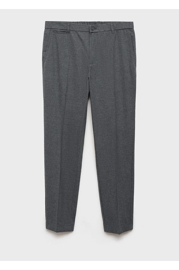 Regular kesim flanel pantolon - 3
