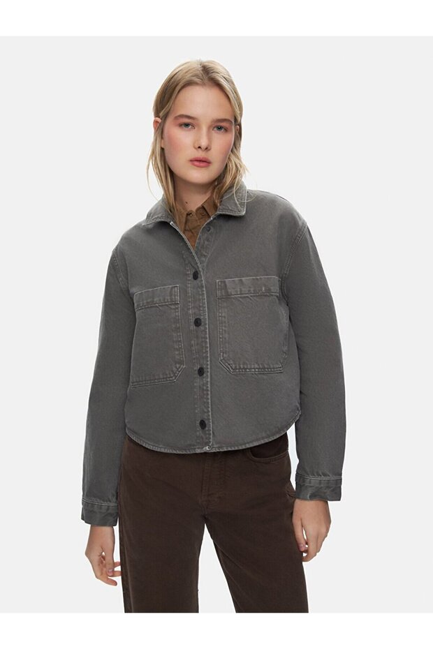 Peta Kısa Jean Gömlek - 2