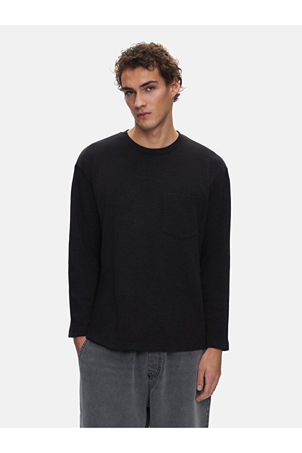 Siyah Sweatshırt - 2