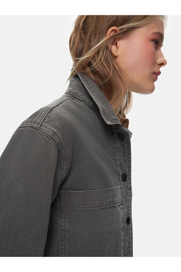 Peta Kısa Jean Gömlek - 4