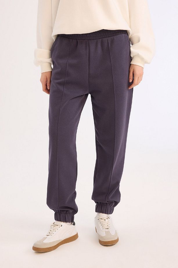 Coool Kalın Jogger Eşofman Altı Basic Düz Cepli Beli Paçası Lastikli E6300AX24WN - 3