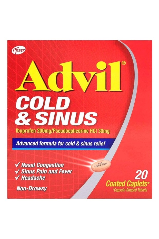 ادفيل لعلاج نزلات البرد والجيوب الأنفية 20 قرص - 1