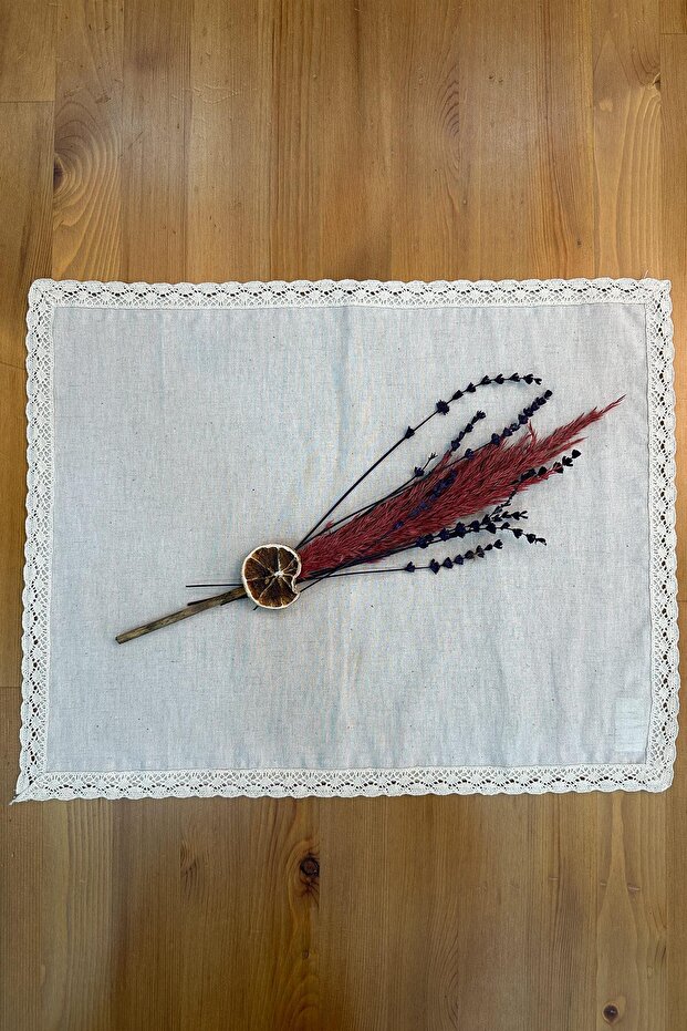 Krem Ham Amerikan Servis Dantelli - 2