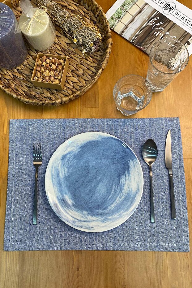 Mavi Amerikan Servis Düz - 1