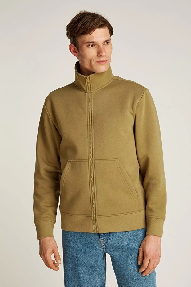 LOGO TAPE ZIP THROUGH Erkek Eşofman Üstü J30J326778-LFF - 2