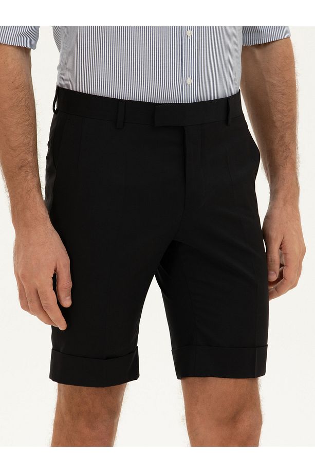 Siyah Slim Fit Şort 50223482-vr046 - 5