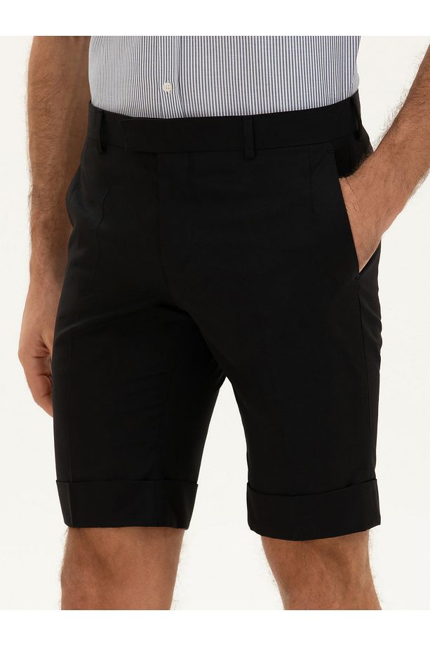Siyah Slim Fit Şort 50223482-vr046 - 6