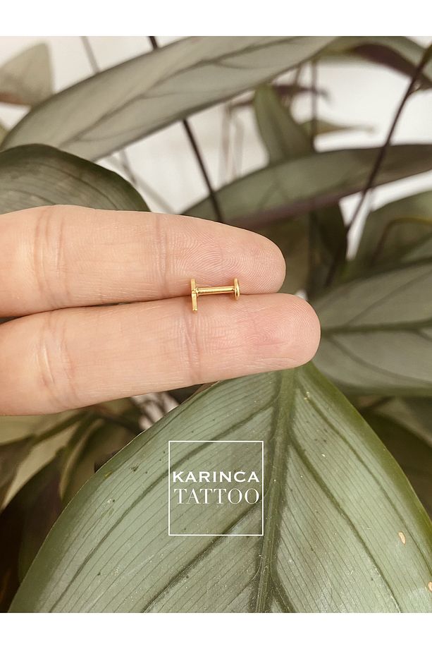 Haç Piercing Cross Kaliteli Cerrahi Çelik Burun Conch Forward Helix Piercing Kıkırdak Tragus Küpe - 5