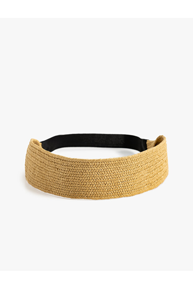 Textured Straw Hair Band