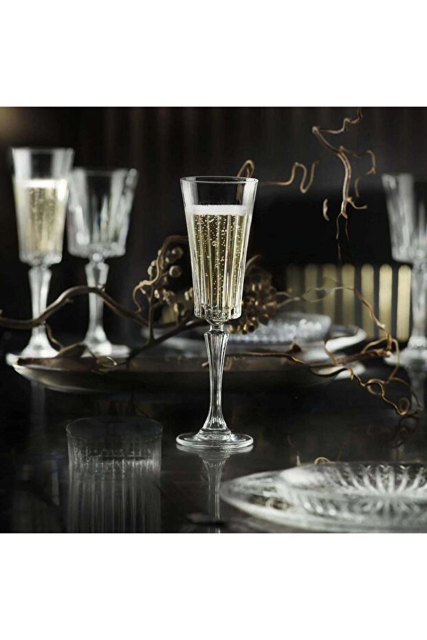 6'lı Timeless Flüt Kadeh 210 ml - 1