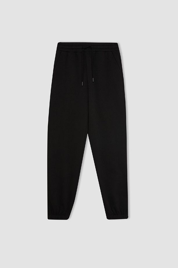 Standart Fit Kalın Jogger Eşofman Altı Bel Paça Lastikli Basic Düz Uzun Boy S7370az24wn - 7