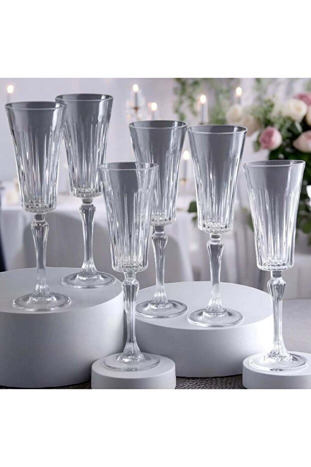 6'lı Timeless Flüt Kadeh 210 ml - 2