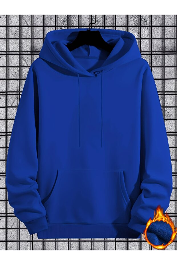 سويت شيرت بقلنسوة أساسي - تصميم أنيق ومريح - 1