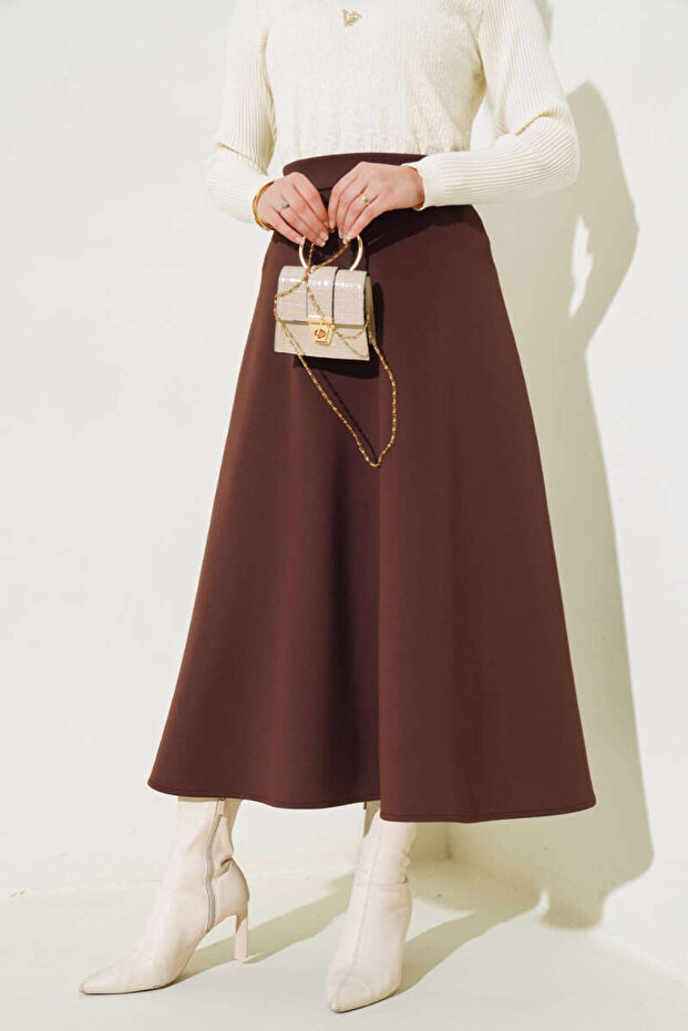 Women's Long Scuba Skirt