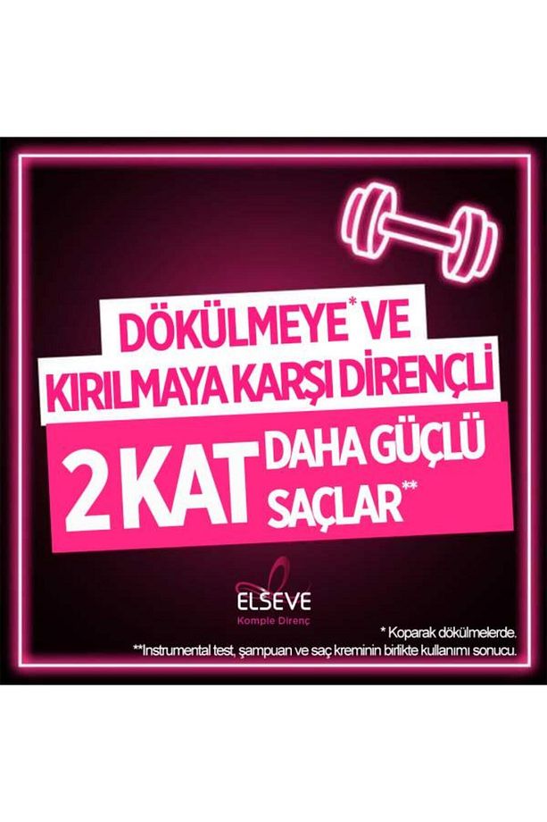 L'Oréal Paris Elseve Komple Direnç Dökülme Karşıtı 2'si 1 Arada Şampuan 360 ml - 6