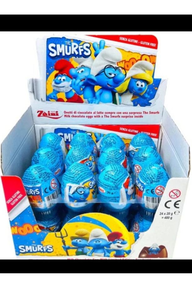 ZAİNİ SMURFS ÇIKOLATALI SÜRPRİZ YUMURTA 1 ADET - 1