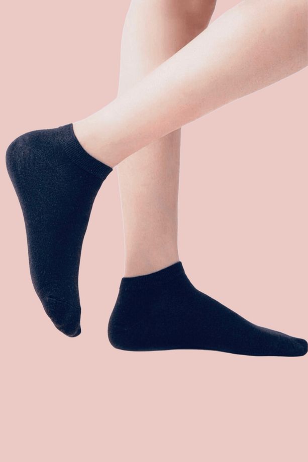 4 Al 3 Öde Fırsatı ile 5 Çift Pamuklu Görünmez Sneaker Unisex Çorap Paketi - 2