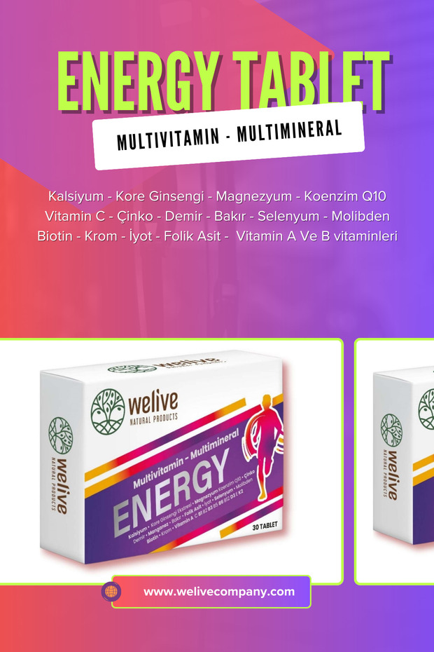 Multivitamin, Multimineral Tablet – Energy Tablet