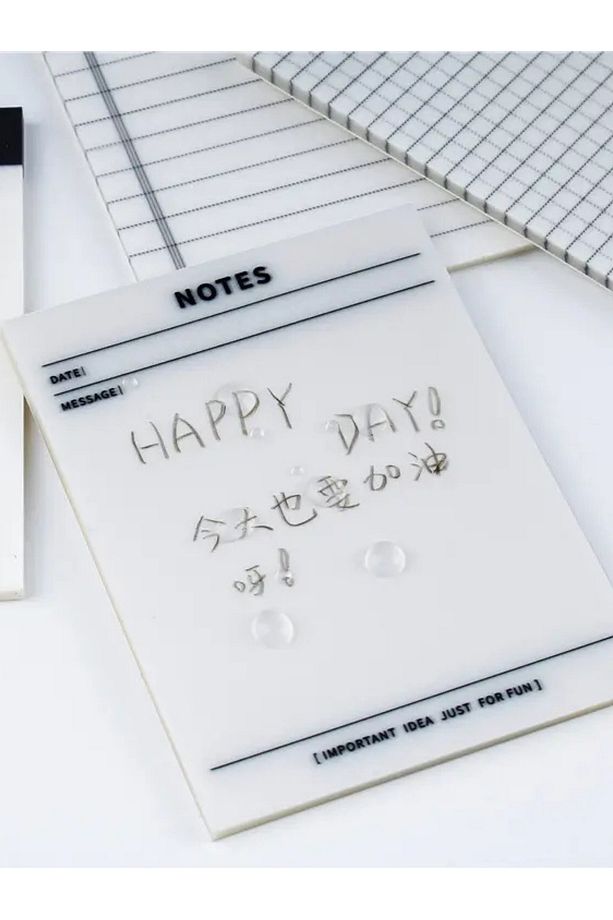 Şeffaf Yapışkanlı Not Kağıdı Postit Gridnot Post-it 4 Adet - 4