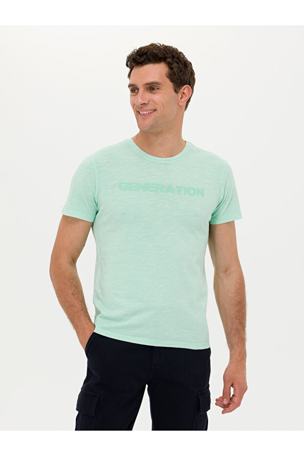 YESIL Slim Fit Crew Neck T-Shirt 50266613-VR219