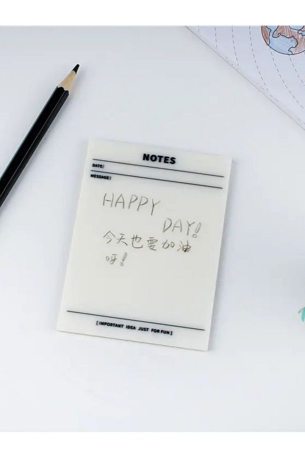 Şeffaf Yapışkanlı Post it Not Kağıdı Postit Gridnot Post-it - 5