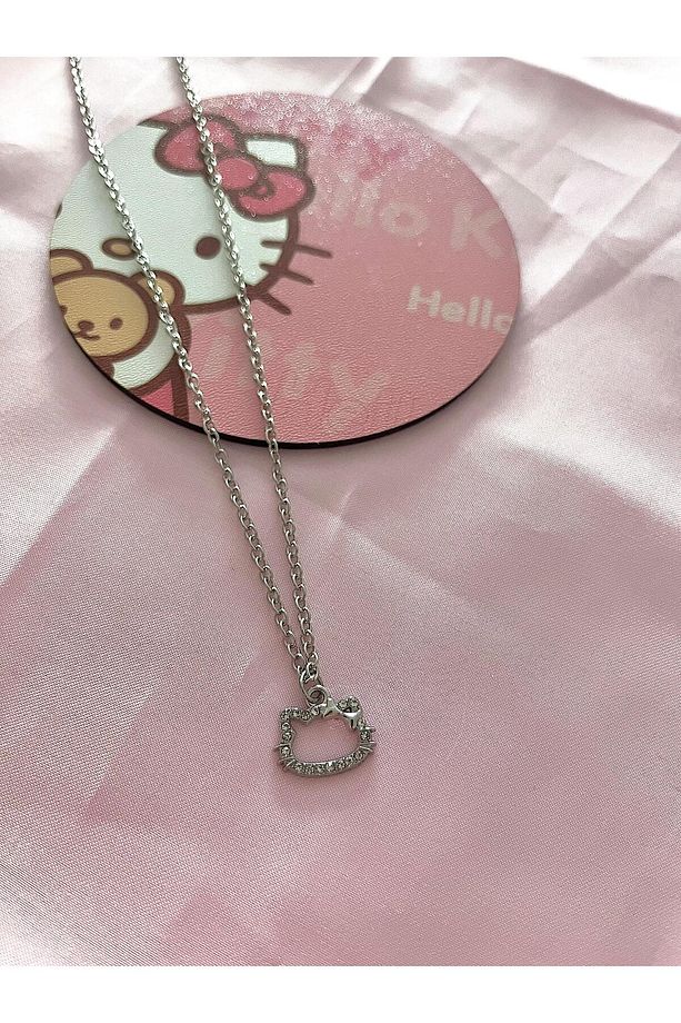 Hello Kitty Kolye Ve Küpe Seti - 2