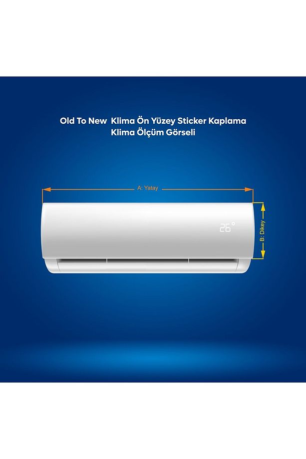 Desenli Klima Ön Yüzey Sticker Kaplama - 3
