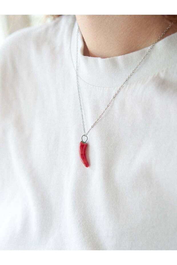 Kırmızı Biber Kolye - 6