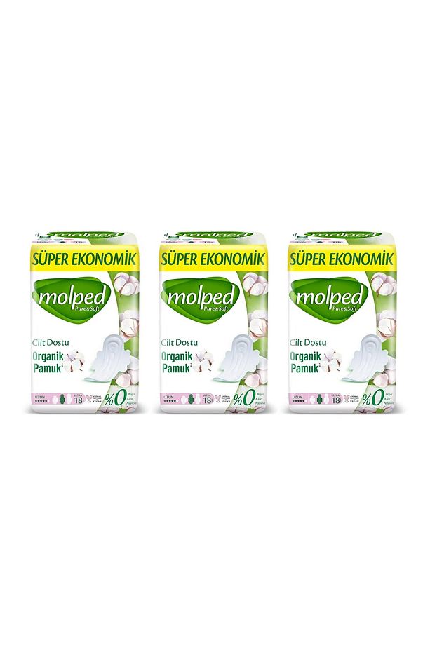 Pure & Soft Uzun Süper Ekonomik Ped 18 Li x 3 Adet - 2