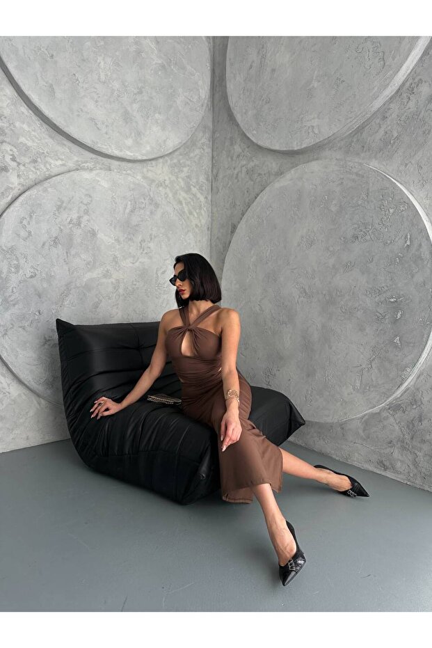 Bella Göğüs Dekolte Elbise - 4