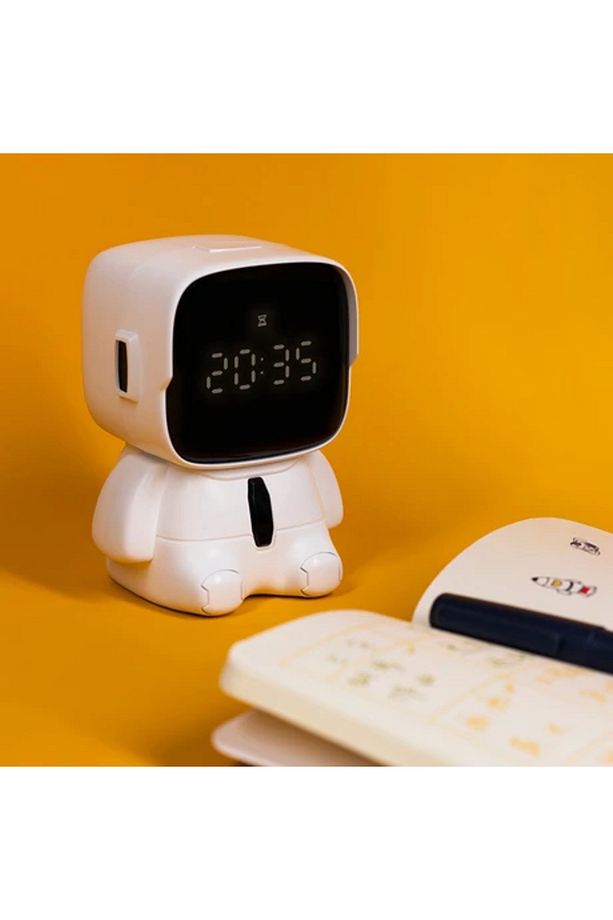 Ruyı Robot Çalar Saat Öğrenciler Usb Şarj Edilebilir Elektronik Saat Çocuk Zamanlayıcı - 2