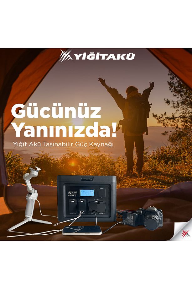 Efsane Kamp - Taşınabilir Güç Kaynağı Yiğit Akü Opss Plus 1200w 220v - 3