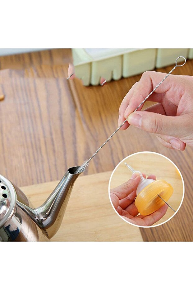 2 Adet Pipet Emzik Çaydanlık Temizleyici Fırça - 5