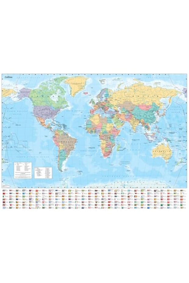 World Wall Laminated Map