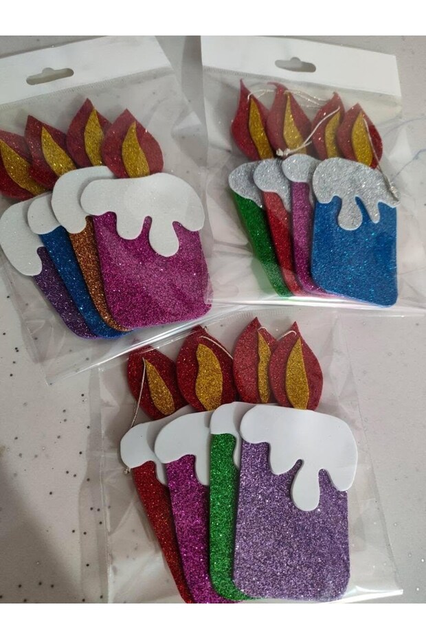 New Year's Concept Eva Decoration Ornaments (4 Different Pack-16 One Piece Ornaments)