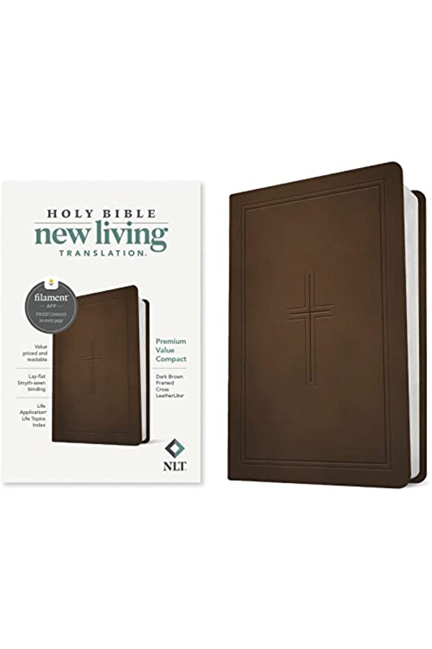 Nlt Premium Value Compact Bible Filament Edition Brown