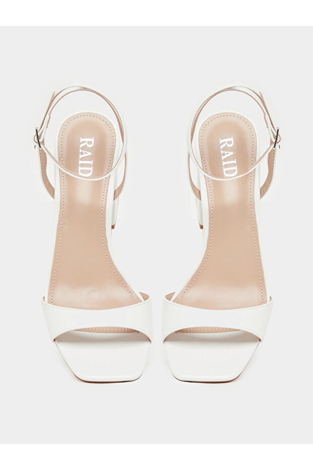 Solid Ankle Strap Block Heel Sandals - 6