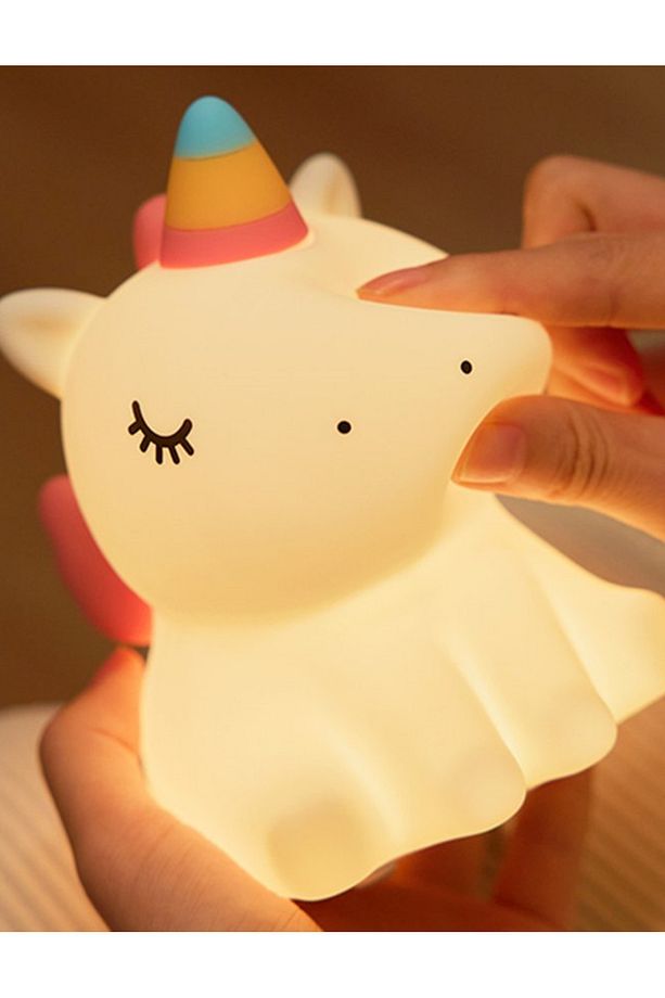 Sevimli Unicorn Silikon Çocuk Gece Lambası - 3