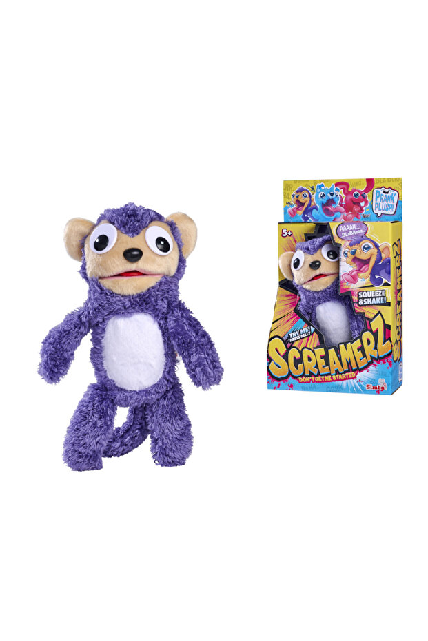ScreamerZ Sesli Peluş Çılgın Maymun - 1