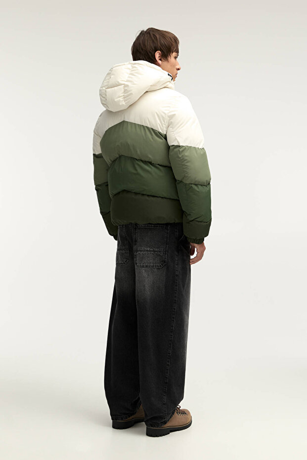STWD panelled puffer jacket - 4
