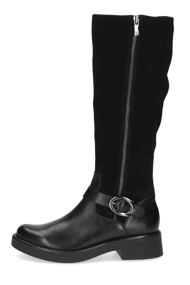 Damen Elegante Stiefel  9-25504-43 Schwarz 019 Black Comb Leder mit CAP Airmotion - 3