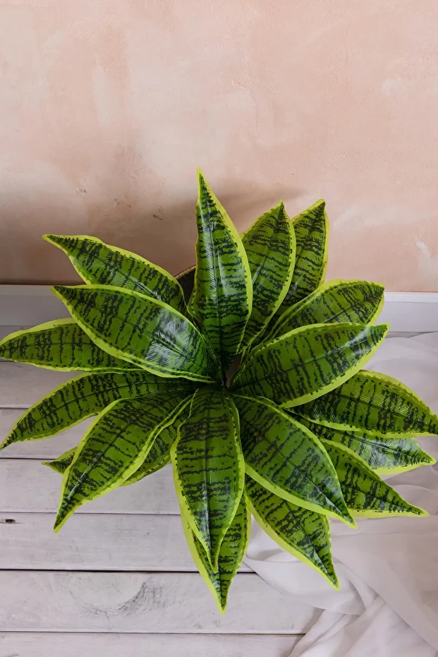 Yapay Çiçek Kılıç Yaprak Aglaonema Bitkisi - 2