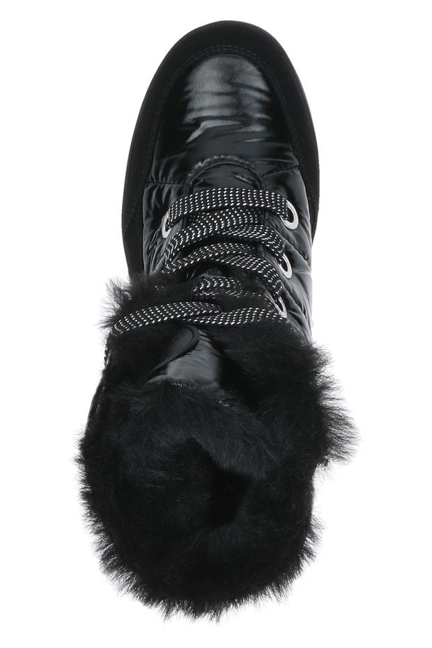 Women's Elegant Ankle Boots, Warm Lined Winter Shoes, 9-26226-41, Black 019, Black Comb, Textile/Synthetic - 5