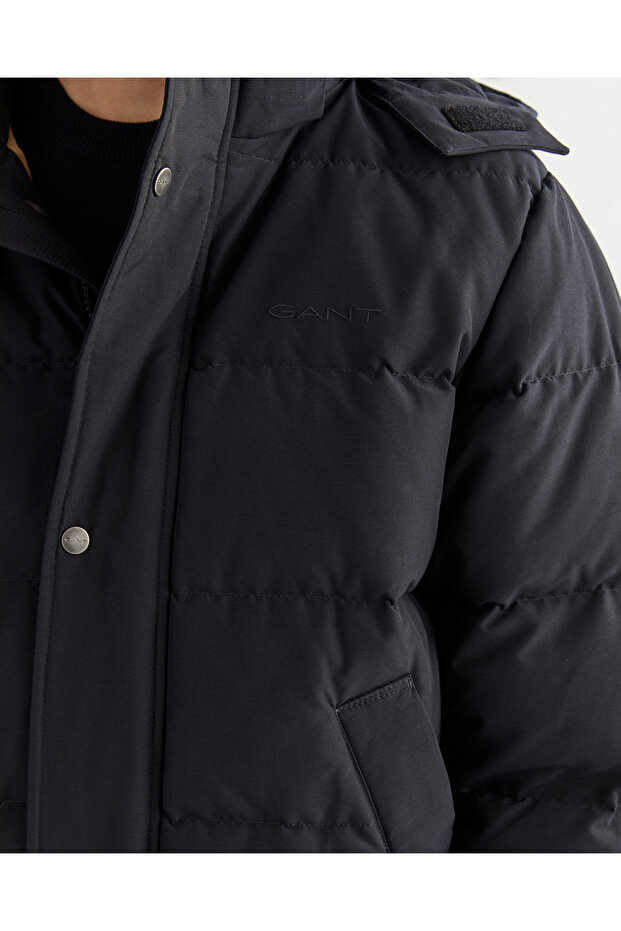 Erkek Siyah Fermuarlı Mont - 6