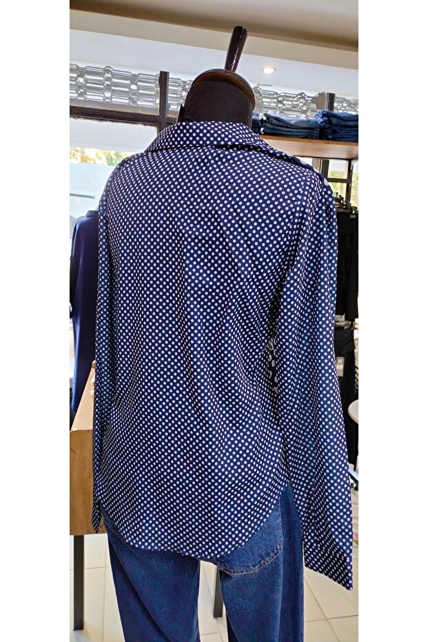 Puantiyeli Kadın Gömlek - 2