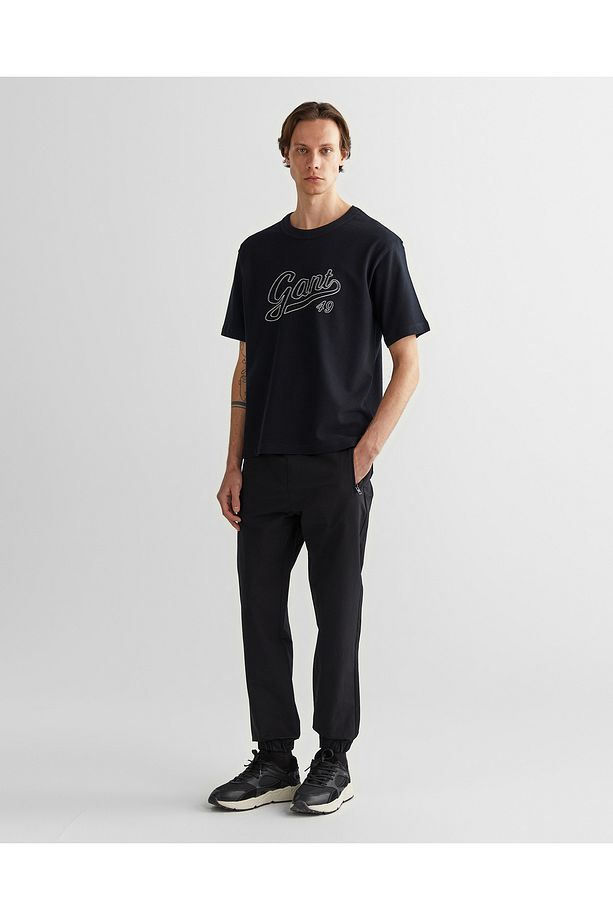 Erkek Siyah Regular Fit Jogger Pantolon - 1