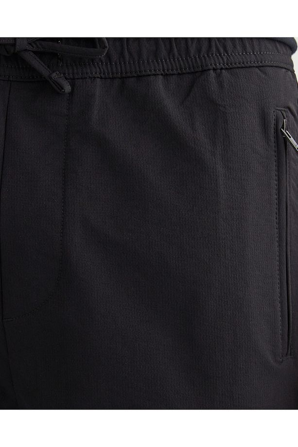 Erkek Siyah Regular Fit Jogger Pantolon - 5